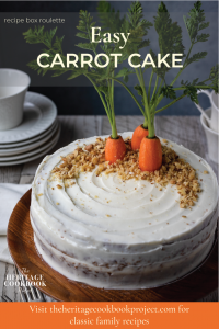 This is an image of easy carrot cake recipe